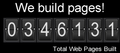 Total number of pages built to date by DirectorofSEO.com!
